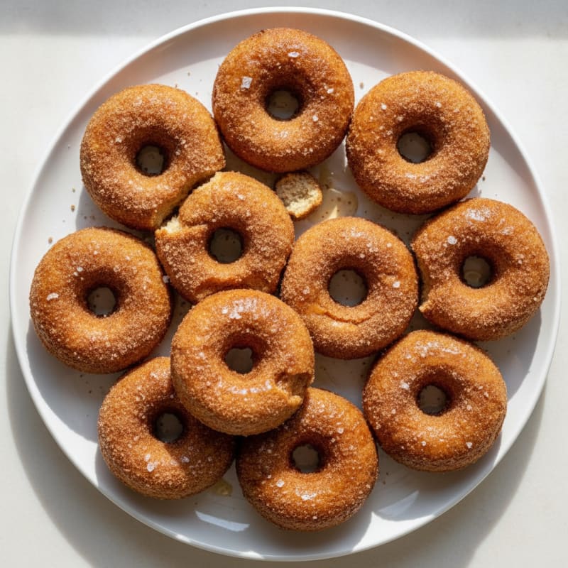 Baked Cinnamon Sugar Donuts