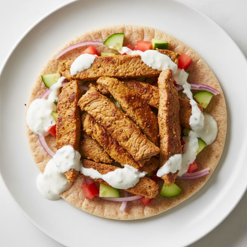 Tender Spiced Lamb Shawarma with Creamy Garlic Sauce