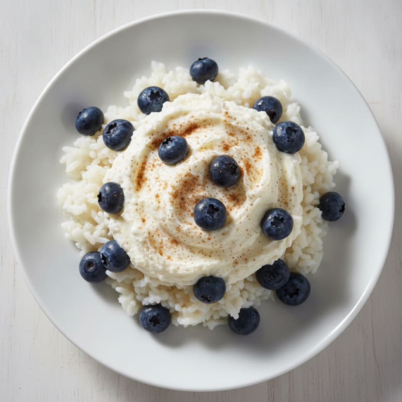 Creamy Cottage Cheese Protein Parfait with Rice and Berries