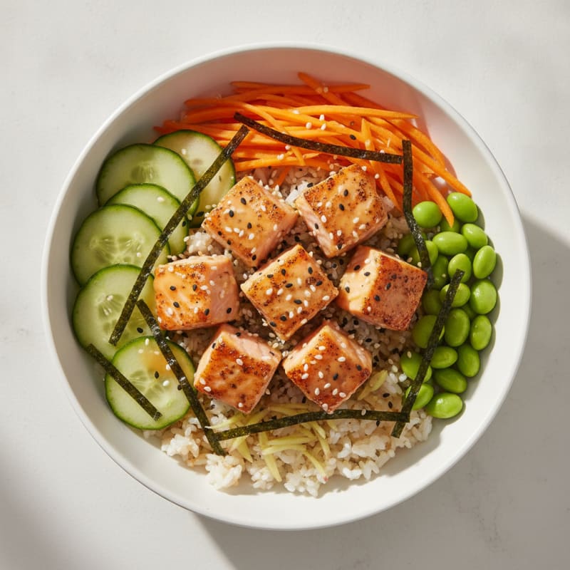 Salmon Sushi Rice Bowl