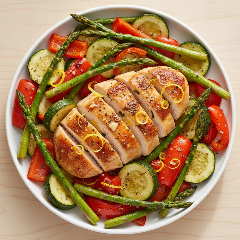 Lemon Herb Chicken and Roasted Vegetables