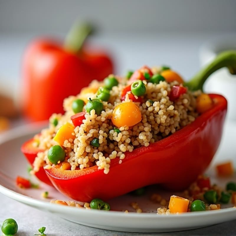 Protein-Packed Turkey and Quinoa Stuffed Bell Peppers
