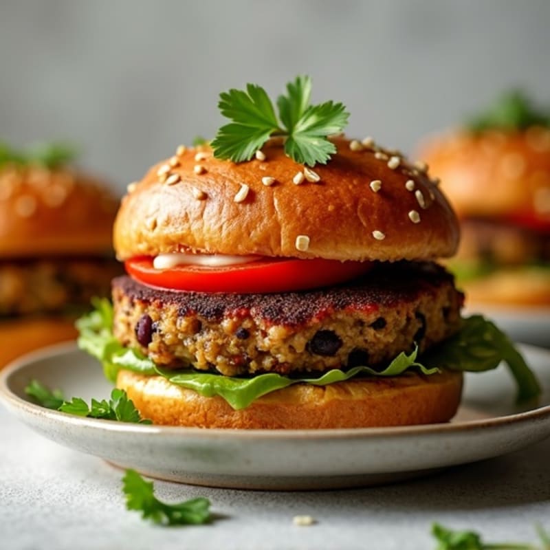 Smoky Southwest Black Bean Quinoa Burgers