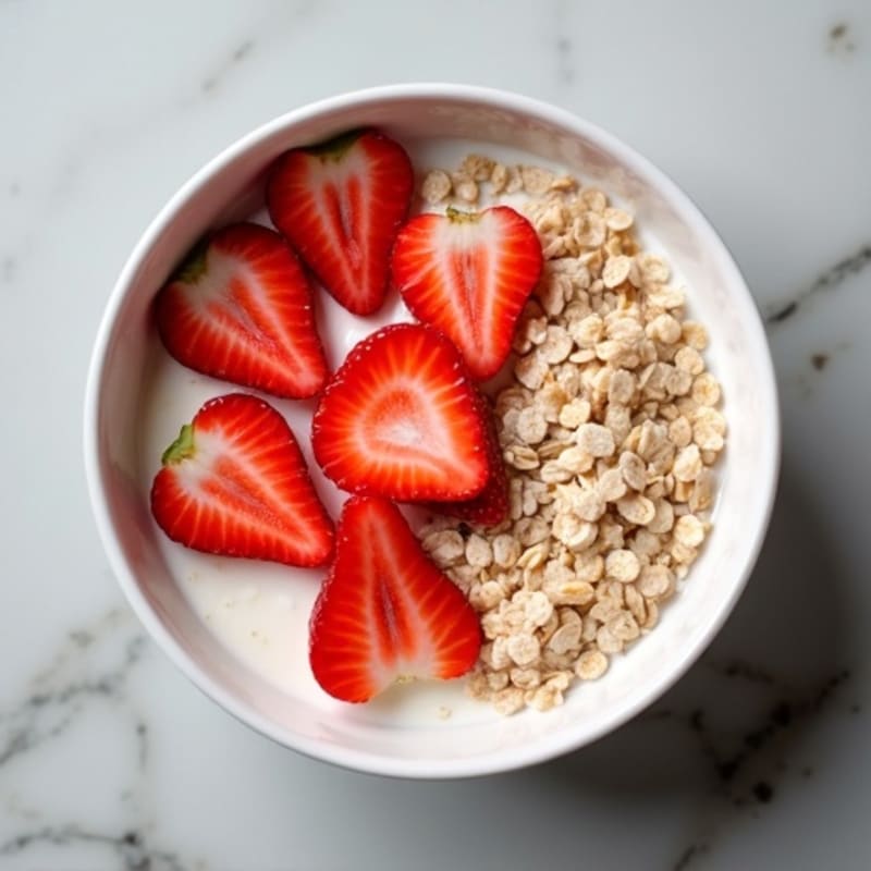 Creamy Strawberry Protein Oats