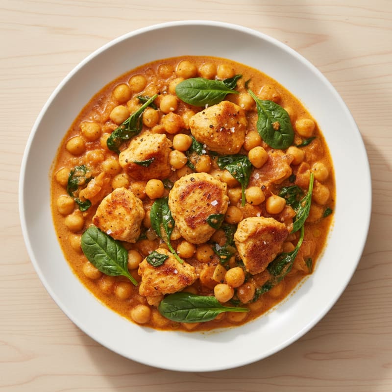Creamy Spiced Chickpea and Tomato Curry