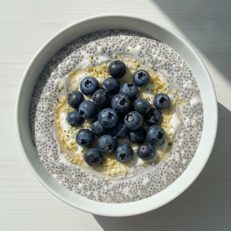High-Protein Berry Chia Pudding