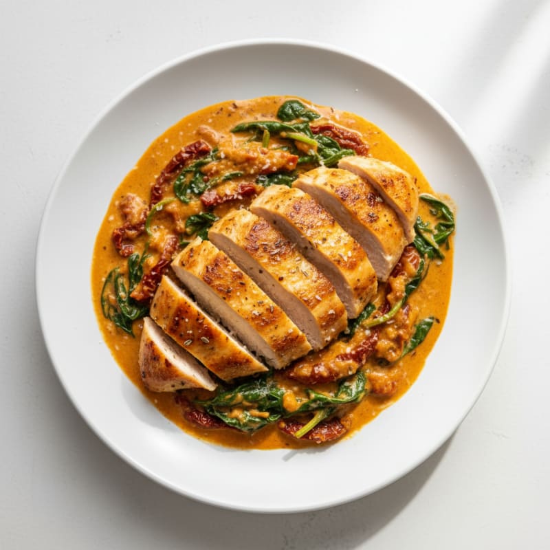 Sun-Dried Tomato Chicken with Creamy Sauce
