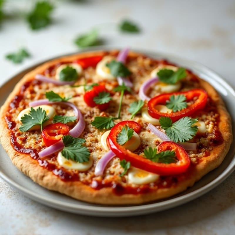 Healthy High-Protein BBQ Chicken Pizza
