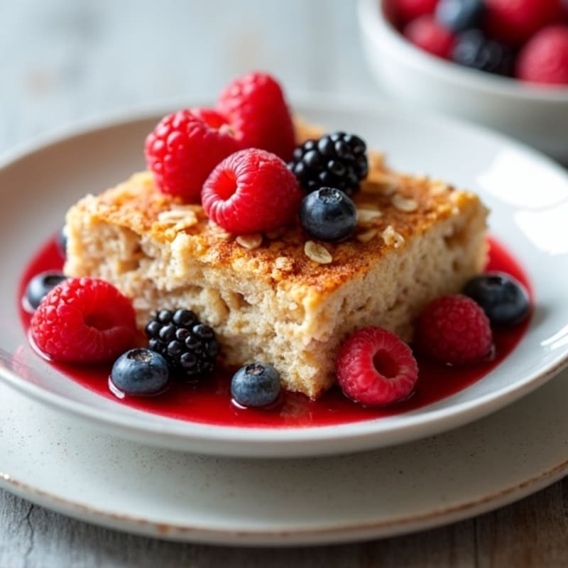 Hearty Baked Oats with Cinnamon Berries