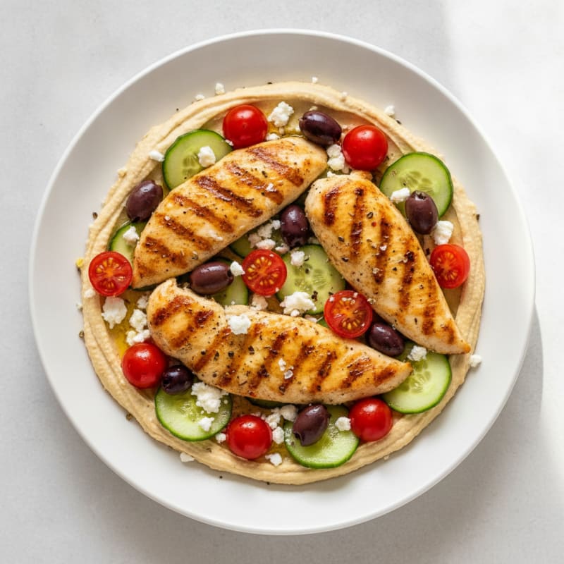 Mediterranean Hummus Vegetable Platter