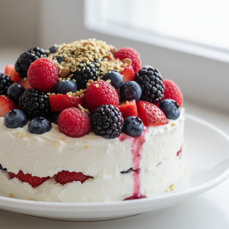 Creamy Greek Yogurt Protein Parfait with Mixed Berries