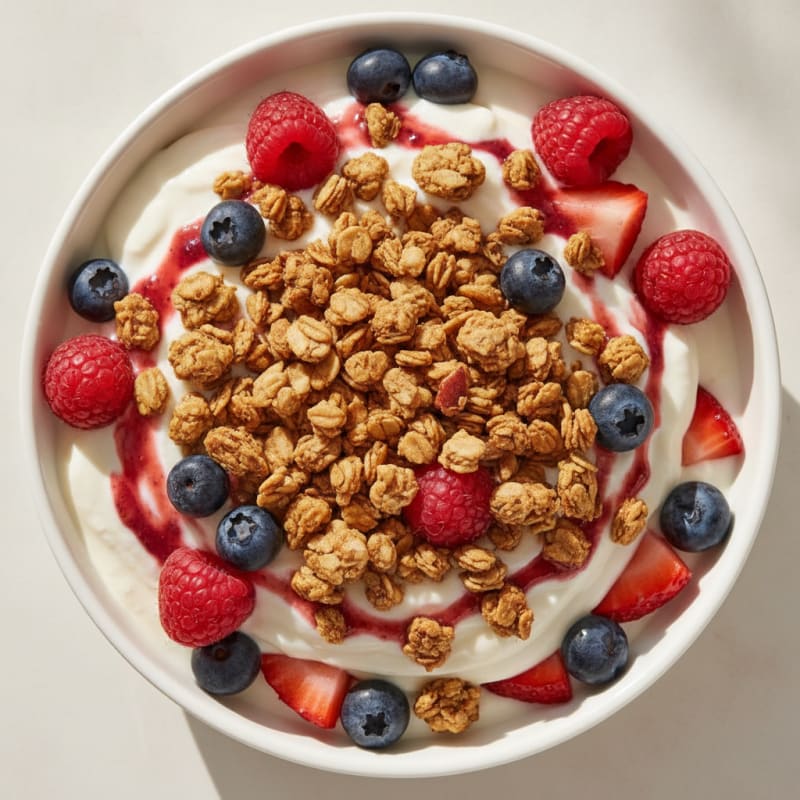 Creamy Greek Yogurt Protein Parfait with Mixed Berries