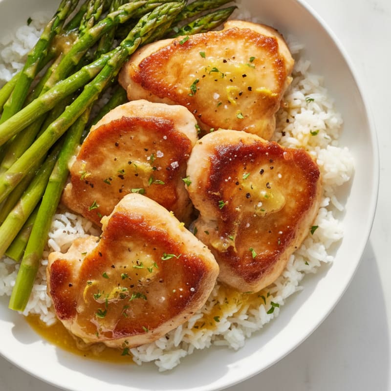 Pan-Seared Chicken Thighs with Lemon-Herb Sauce