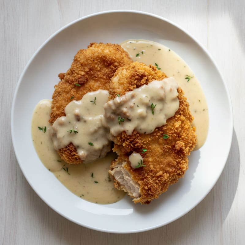 Buttermilk Fried Chicken with Creamy Gravy