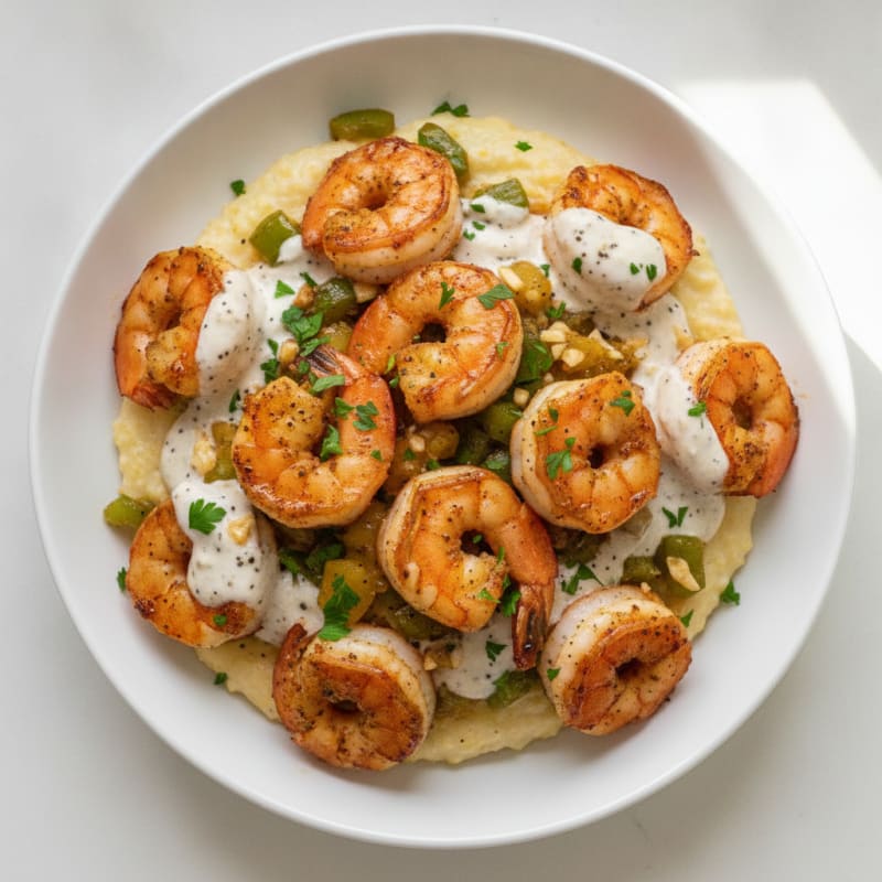Cajun Shrimp with Creamy Grits