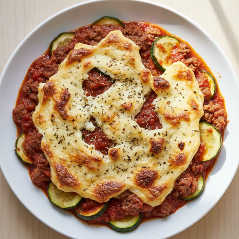 Baked Beef and Zucchini Casserole
