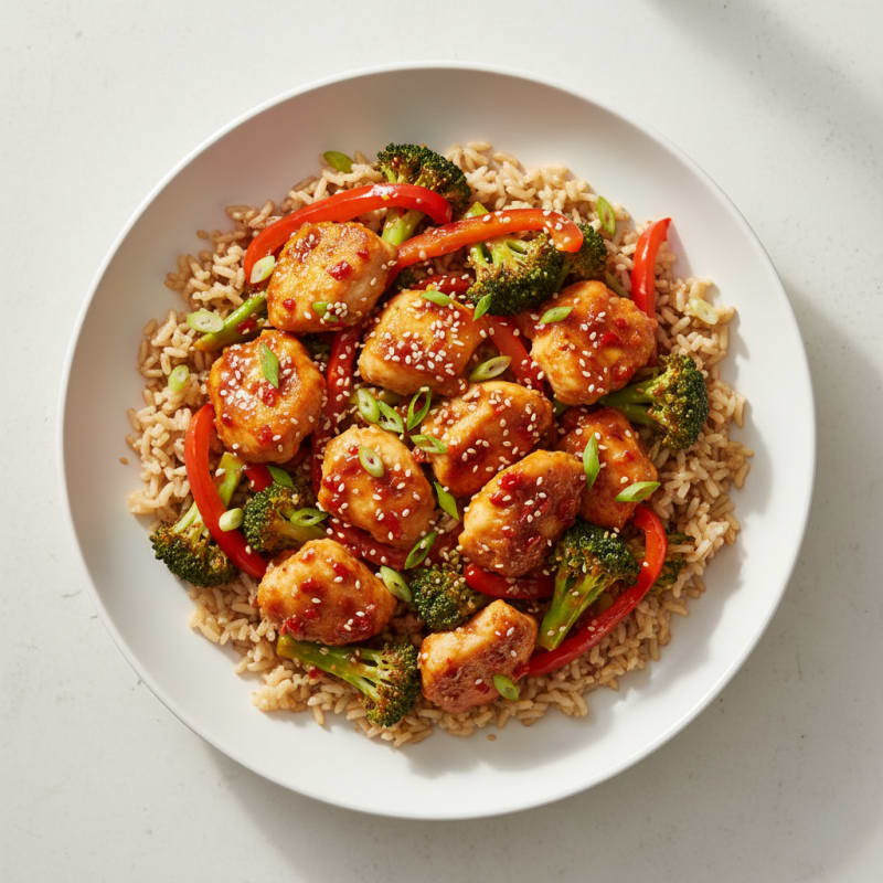 Crispy Chili-Garlic Chicken Stir-Fry