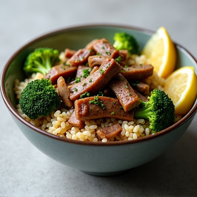 Stir-Fried Beef and Broccoli Rice Bowl