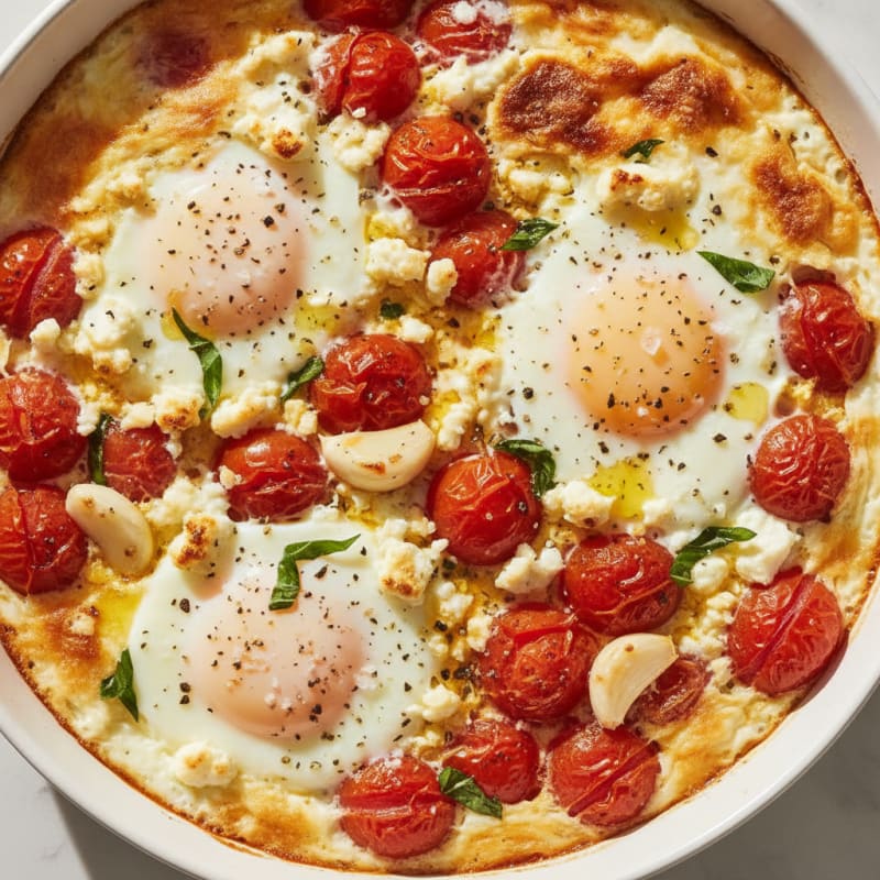 Baked Eggs with Roasted Tomatoes