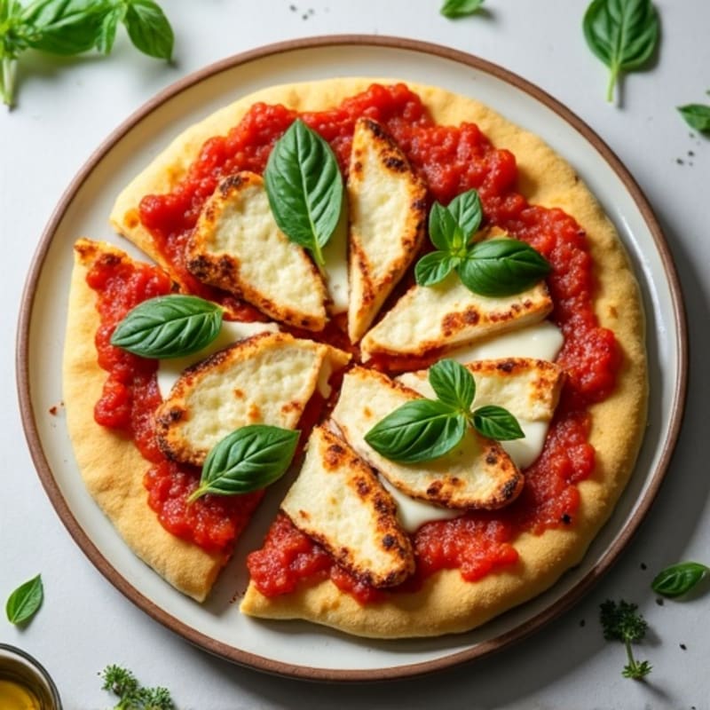 Crispy Cauliflower Crust Pizza with Fresh Herbs