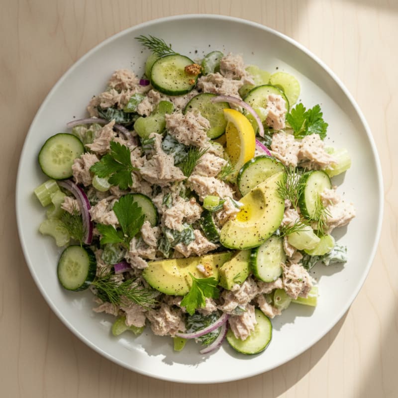 Herby Tuna Salad with Crisp Vegetables