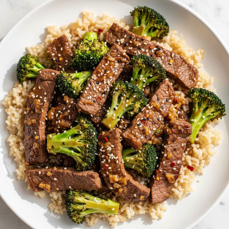 Sesame Beef and Broccoli Stir-Fry