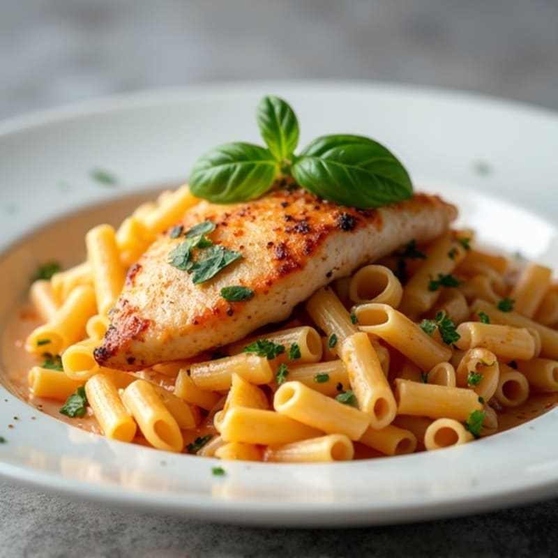 Spicy Herbed Chicken Creamy Pasta