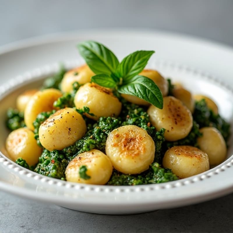 Wholesome Gnocchi with Fresh Basil Pesto