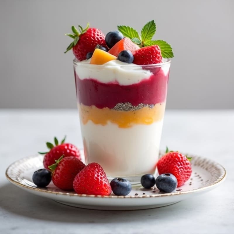 Creamy Greek Yogurt Protein Parfait with Berries