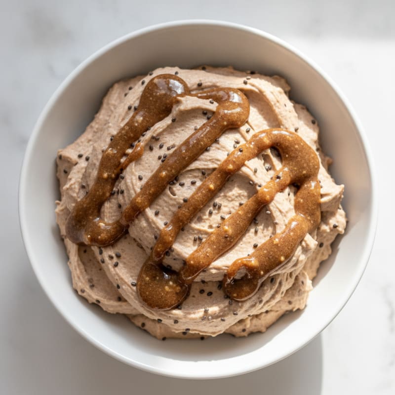 Silky Greek Yogurt Protein Mousse with Chia Seeds