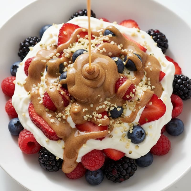 Creamy Greek Yogurt Protein Parfait with Mixed Berries