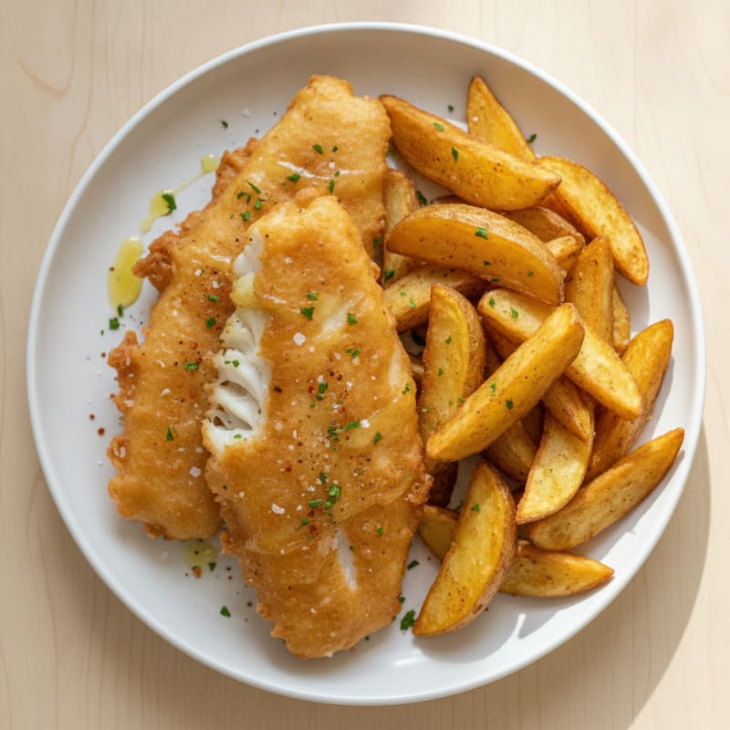 Classic Beer-Battered Fish and Chips