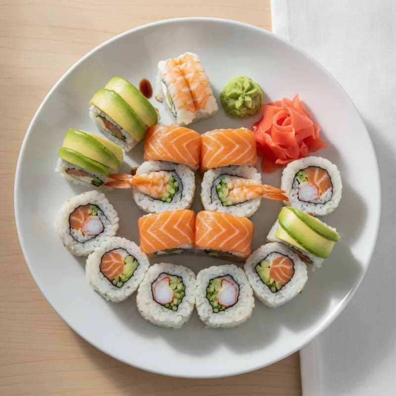 Assorted Fresh Sushi Rolls