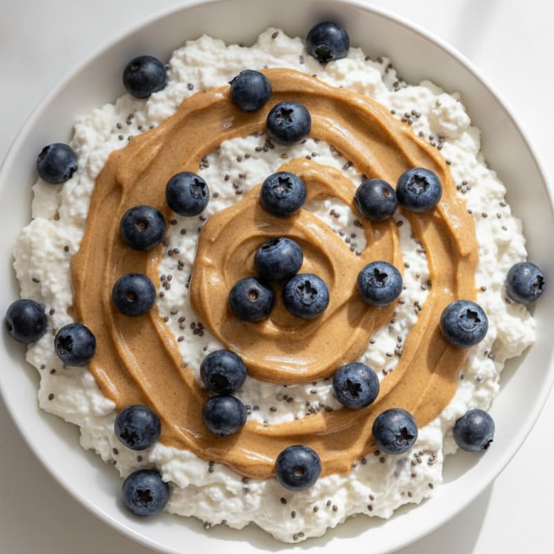Silky Greek Yogurt Protein Pudding with Berries