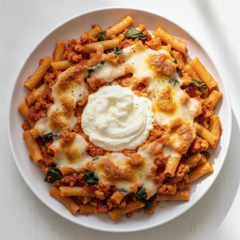 Classic Baked Ziti with Ricotta