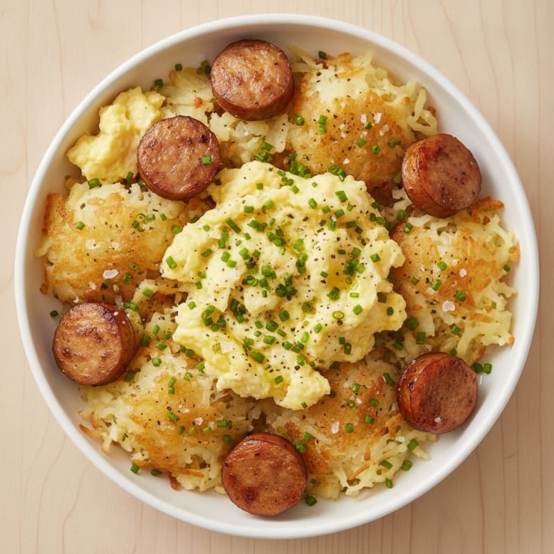 Chicken Sausage and Potato Breakfast Bowl