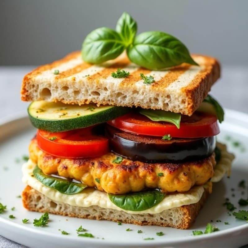 Herb-Grilled Vegetable Sandwich