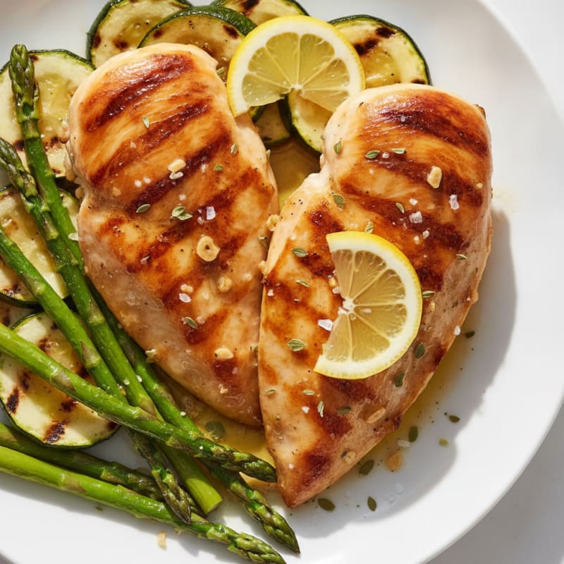 Herb-Marinated Grilled Chicken with Lemon