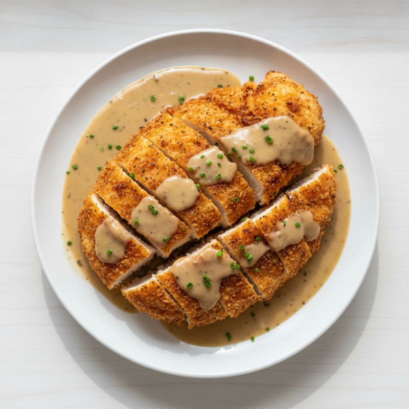 Buttermilk Fried Chicken with Creamy Gravy