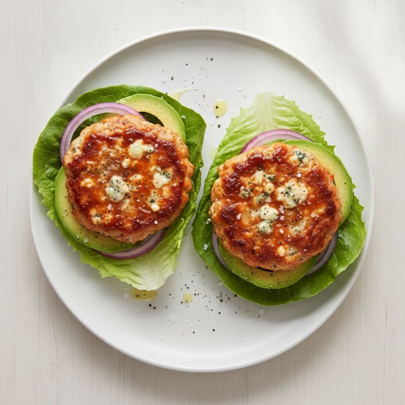Buffalo Blue Cheese Burgers