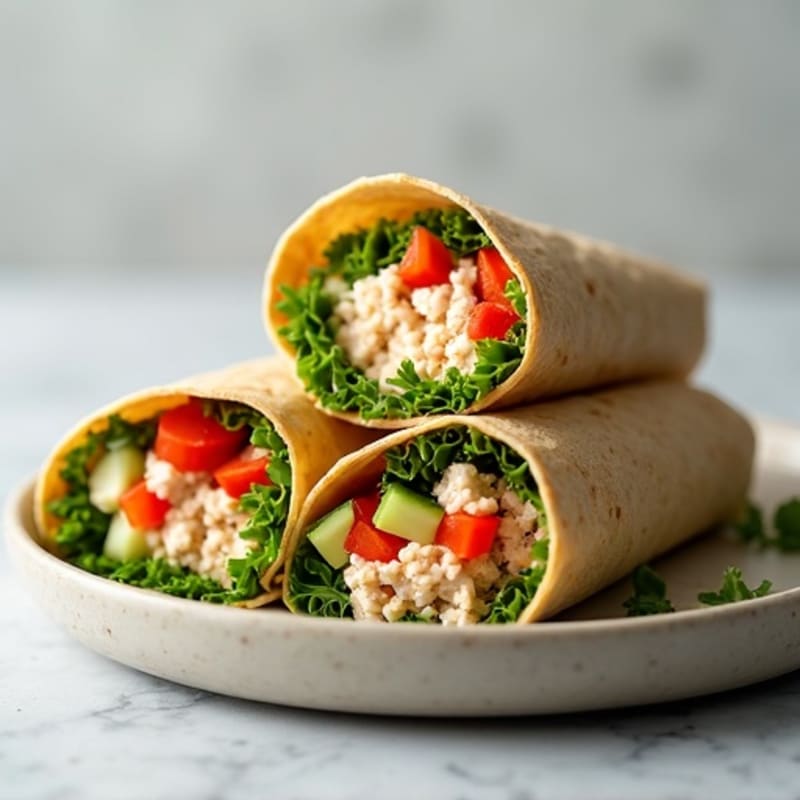 Fresh Spicy Tuna Wraps