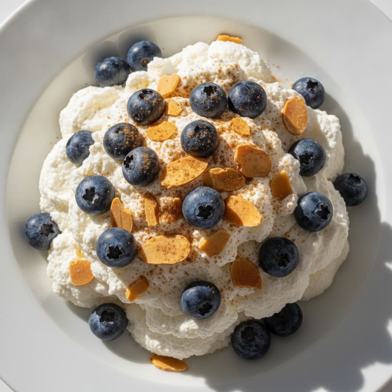 Greek Yogurt Protein Mousse with Berries