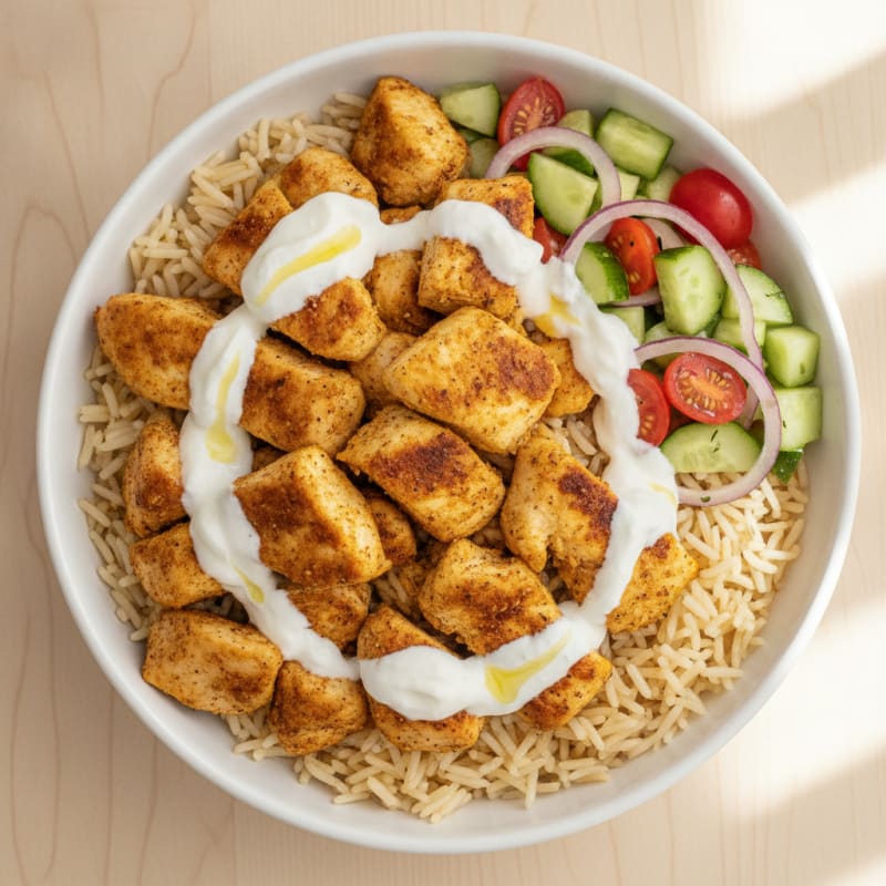 Chicken Shawarma Rice Bowl