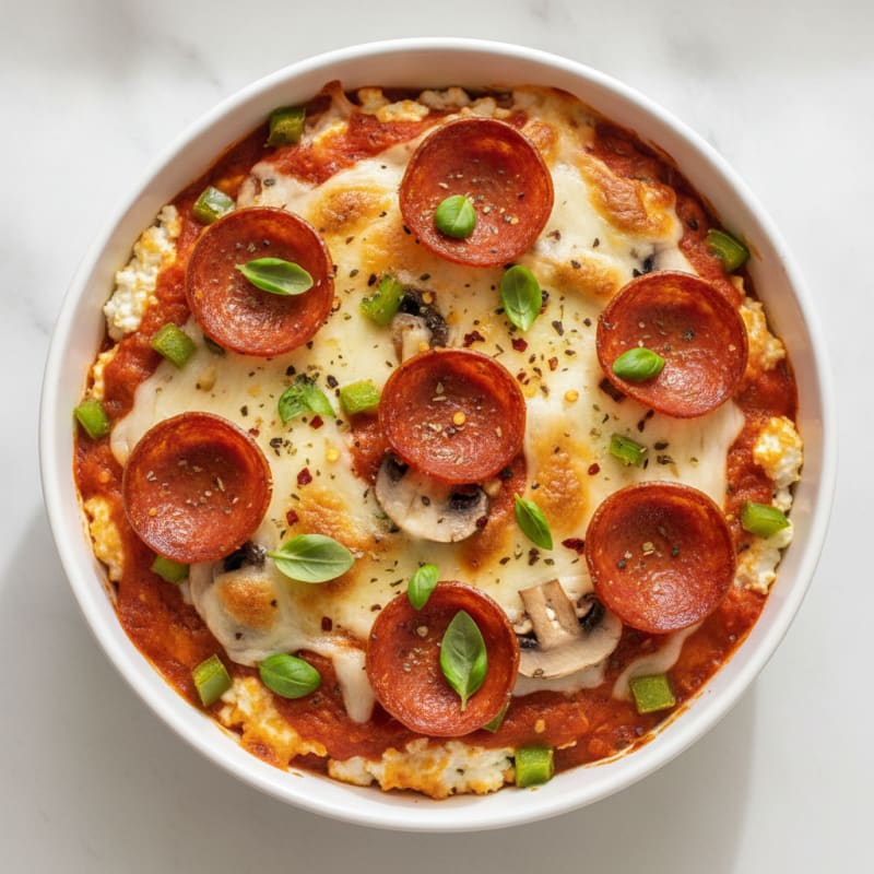 Savory Cottage Cheese Pizza Bowl