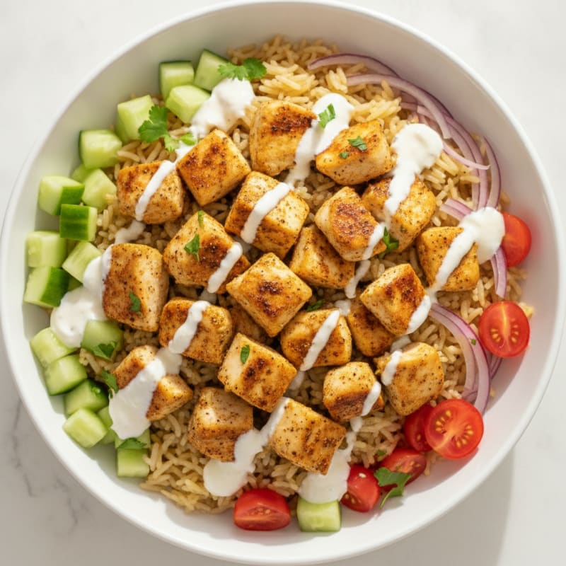 Chicken Shawarma Rice Bowl
