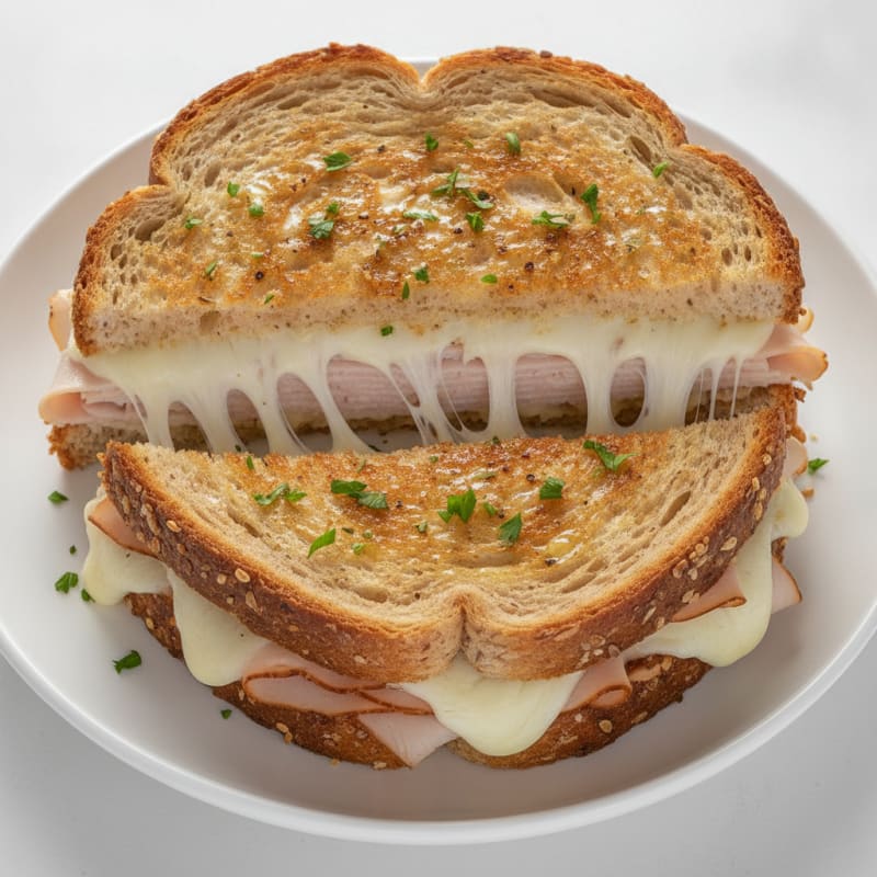 Ultimate Triple-Decker Grilled Cheese Sandwich