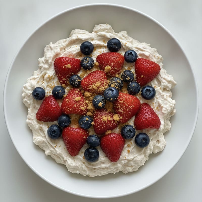 High-Protein Cheesecake Yogurt Bowl with Fresh Fruit