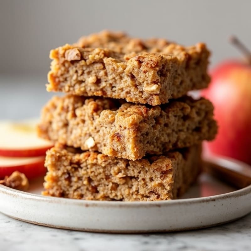Baked Cinnamon-Spiced Apple Oat Bars