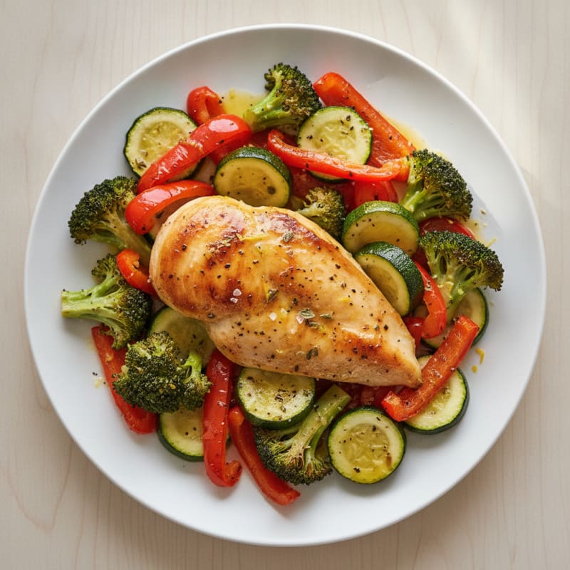 Sheet Pan Lemon Herb Chicken and Veggies