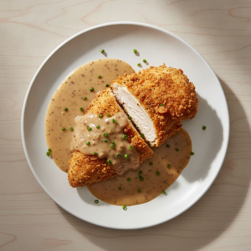 Buttermilk Fried Chicken with Creamy Gravy
